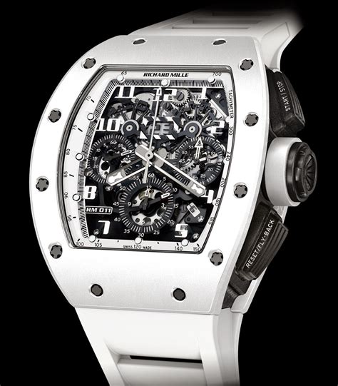 richard mille rm 011 white|richard mille watch 11 03.